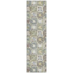 Machine Washable Indoor/Outdoor Chantille ACN2553 Green 2'3" x 7'6" Runner Rug