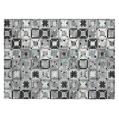 Machine Washable Indoor/Outdoor Chantille ACN2553 Gray 1'8" x 2'6" Rug