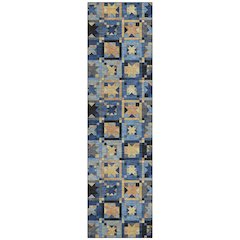 Machine Washable Indoor/Outdoor Chantille ACN2553 Blue 2'3" x 7'6" Runner Rug