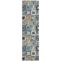 Machine Washable Indoor/Outdoor Chantille ACN2553 Teal 2'3" x 7'6" Runner Rug