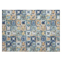 Machine Washable Indoor/Outdoor Chantille ACN2553 Teal 1'8" x 2'6" Rug