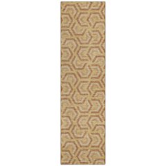 Machine Washable Indoor/Outdoor Chantille ACN2554 Gold 2'3" x 7'6" Runner Rug
