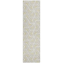 Machine Washable Indoor/Outdoor Chantille ACN2554 Ivory 2'3" x 7'6" Runner Rug