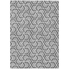 Machine Washable Indoor/Outdoor Chantille ACN2554 Gray 2'6" x 3'10" Rug