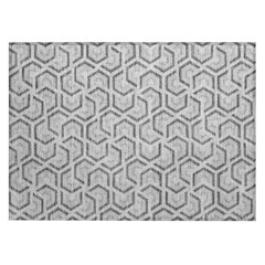 Machine Washable Indoor/Outdoor Chantille ACN2554 Gray 1'8" x 2'6" Rug