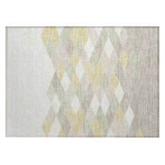 Machine Washable Indoor/Outdoor Chantille ACN2555 Ivory 1'8" x 2'6" Rug