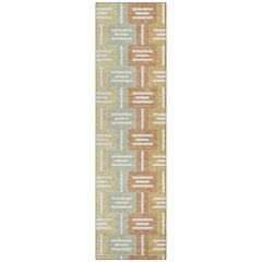 Machine Washable Indoor/Outdoor Chantille ACN2556 Green 2'3" x 7'6" Runner Rug