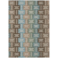 Machine Washable Indoor/Outdoor Chantille ACN2556 Brown 2'6" x 3'10" Rug