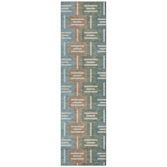 Machine Washable Indoor/Outdoor Chantille ACN2556 Brown 2'3" x 7'6" Runner Rug