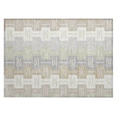 Machine Washable Indoor/Outdoor Chantille ACN2556 Ivory 1'8" x 2'6" Rug