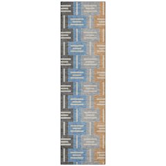 Machine Washable Indoor/Outdoor Chantille ACN2556 Blue 2'3" x 7'6" Runner Rug