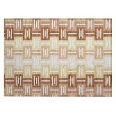 Machine Washable Indoor/Outdoor Chantille ACN2556 Orange 1'8" x 2'6" Rug