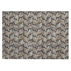 Machine Washable Indoor/Outdoor Chantille ACN2557 Black 1'8" x 2'6" Rug
