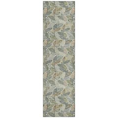 Machine Washable Indoor/Outdoor Chantille ACN2557 Green 2'3" x 7'6" Runner Rug