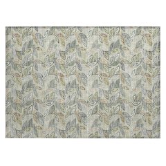 Machine Washable Indoor/Outdoor Chantille ACN2557 Green 1'8" x 2'6" Rug