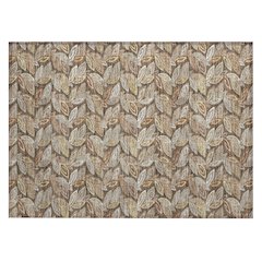 Machine Washable Indoor/Outdoor Chantille ACN2557 Brown 1'8" x 2'6" Rug
