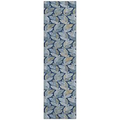 Machine Washable Indoor/Outdoor Chantille ACN2557 Blue 2'3" x 7'6" Runner Rug