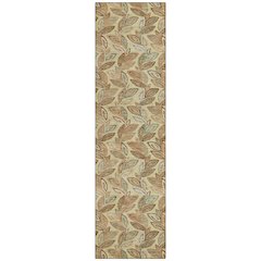 Machine Washable Indoor/Outdoor Chantille ACN2557 Gold 2'3" x 7'6" Runner Rug