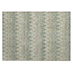 Machine Washable Indoor/Outdoor Chantille ACN2558 Green 1'8" x 2'6" Rug