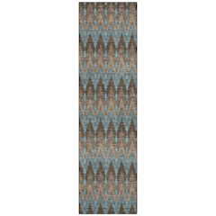 Machine Washable Indoor/Outdoor Chantille ACN2558 Brown 2'3" x 7'6" Runner Rug