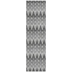 Machine Washable Indoor/Outdoor Chantille ACN2558 Gray 2'3" x 7'6" Runner Rug