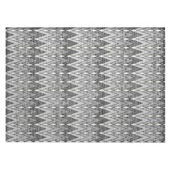Machine Washable Indoor/Outdoor Chantille ACN2558 Gray 1'8" x 2'6" Rug