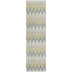 Machine Washable Indoor/Outdoor Chantille ACN2558 Ivory 2'3" x 7'6" Runner Rug