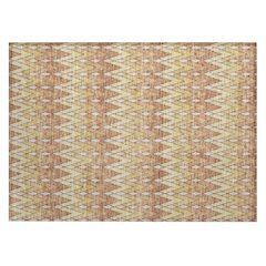 Machine Washable Indoor/Outdoor Chantille ACN2558 Orange 1'8" x 2'6" Rug