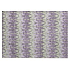 Machine Washable Indoor/Outdoor Chantille ACN2558 Purple 1'8" x 2'6" Rug