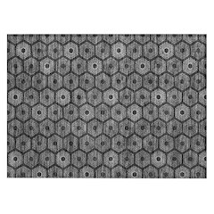 Machine Washable Indoor/Outdoor Chantille ACN2559 Black 1'8" x 2'6" Rug