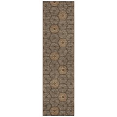 Machine Washable Indoor/Outdoor Chantille ACN2559 Brown 2'3" x 7'6" Runner Rug