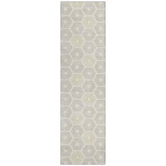 Machine Washable Indoor/Outdoor Chantille ACN2559 Ivory 2'3" x 7'6" Runner Rug