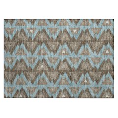 Machine Washable Indoor/Outdoor Chantille ACN2560 Brown 1'8" x 2'6" Rug