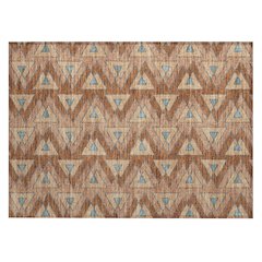Machine Washable Indoor/Outdoor Chantille ACN2560 Orange 1'8" x 2'6" Rug