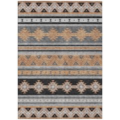 Machine Washable Indoor/Outdoor Chantille ACN2561 Black 2'6" x 3'10" Rug