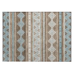 Machine Washable Indoor/Outdoor Chantille ACN2561 Brown 1'8" x 2'6" Rug