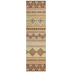 Machine Washable Indoor/Outdoor Chantille ACN2561 Gold 2'3" x 7'6" Runner Rug