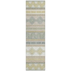 Machine Washable Indoor/Outdoor Chantille ACN2561 Ivory 2'3" x 7'6" Runner Rug