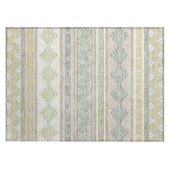 Machine Washable Indoor/Outdoor Chantille ACN2561 Ivory 1'8" x 2'6" Rug