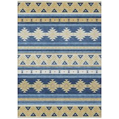Machine Washable Indoor/Outdoor Chantille ACN2561 Blue 2'6" x 3'10" Rug