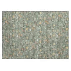 Machine Washable Indoor/Outdoor Chantille ACN2562 Green 1'8" x 2'6" Rug