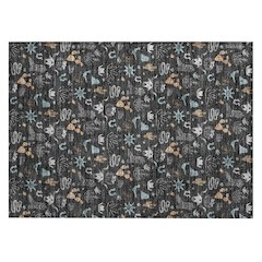 Machine Washable Indoor/Outdoor Chantille ACN2562 Black 1'8" x 2'6" Rug