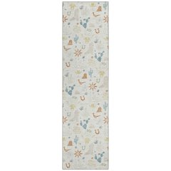 Machine Washable Indoor/Outdoor Chantille ACN2562 Ivory 2'3" x 7'6" Runner Rug