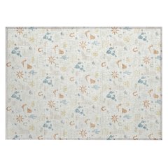 Machine Washable Indoor/Outdoor Chantille ACN2562 Ivory 1'8" x 2'6" Rug