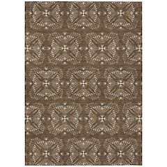 Machine Washable Indoor/Outdoor Chantille ACN2563 Brown 2'6" x 3'10" Rug