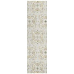 Machine Washable Indoor/Outdoor Chantille ACN2563 Ivory 2'3" x 7'6" Runner Rug