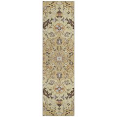Machine Washable Indoor/Outdoor Chantille ACN2564 Gold 2'3" x 7'6" Runner Rug