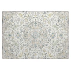 Machine Washable Indoor/Outdoor Chantille ACN2564 Ivory 1'8" x 2'6" Rug