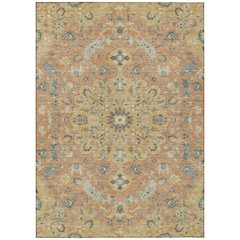 Machine Washable Indoor/Outdoor Chantille ACN2564 Gold 2'6" x 3'10" Rug