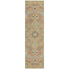 Machine Washable Indoor/Outdoor Chantille ACN2564 Gold 2'3" x 7'6" Runner Rug